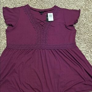 NWT Torrid Babydoll Top